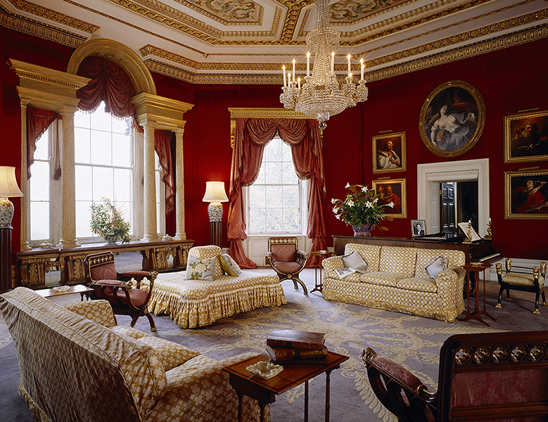 The Octagon Drawing Room at Basildon Park, Berkshire